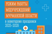 Режим работы медучреждений в новогодние праздники 2025-2026